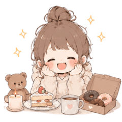 Foodie Girl: Happy Eating Stickers