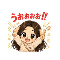 Dog girl - Daily Use Stickers