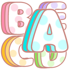 Colorful Alphabet looks like sweets.