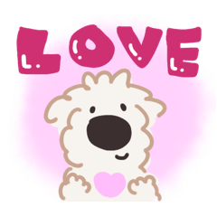 Goldendoodle Pote-kun daily stickers