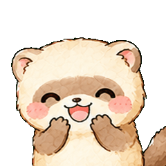 Fuku Fuku Ferret by Hidamari