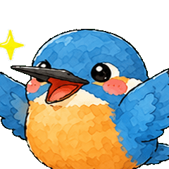 Fukkura Kingfisher by Hidamari