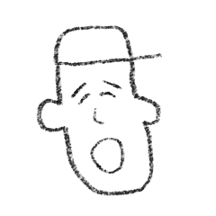 Long face guy does not talk much