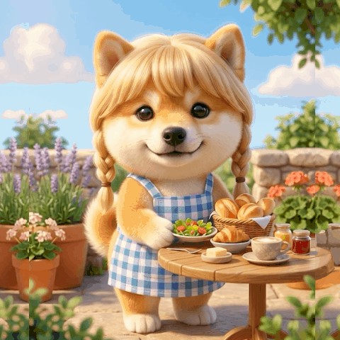 Busy! Mama Shiba Inu sticker