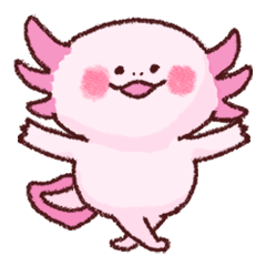 kawaii cute axolotl