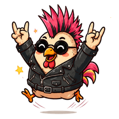 Punk Rock Rooster