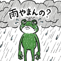 Rainy season frog