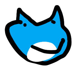 Fricking Blue fox stamp
