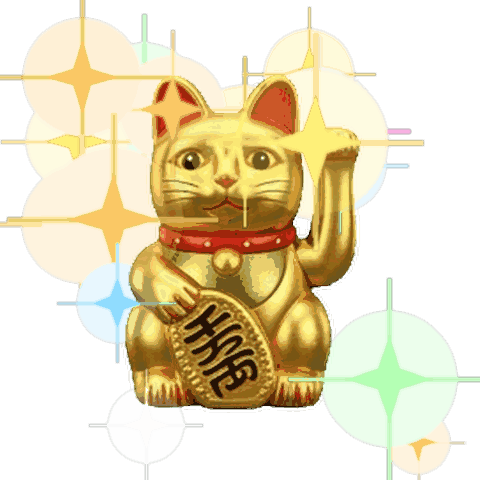 Money Luck Boost! Golden Beckoning Cat