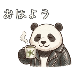 Hand-Drawn Animals in Biker Jackets