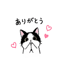 Lo-Fi Tuxedo Cat Stickers