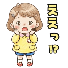 Soft & Cute girl Stickers02112