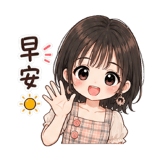治癒系少女：日常萬用貼圖