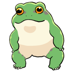 japanese tree frog moving Sticker 16