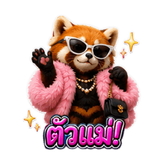 Rainbow Red Panda