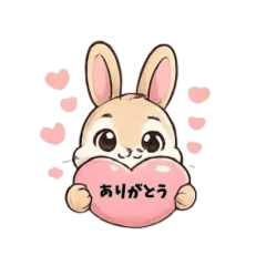 Sweet bunny rabbit stickers1
