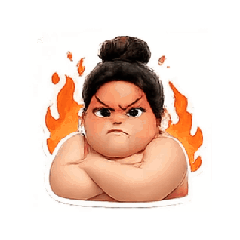 Chubby Moodie Stickers