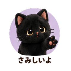 Teddy Fleece Black  Cat Boyfriend