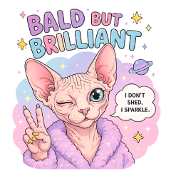Pastel Sphynx: Hairless Chaos