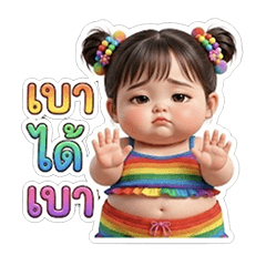Hit words : Rainbow round cheek child