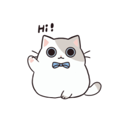 Blue Bow Kitty