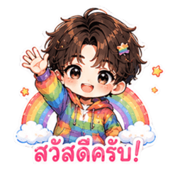 หนุ่มสีรุ้ง พลังบวก