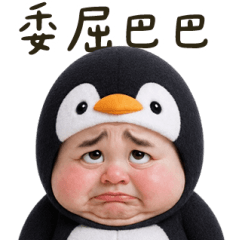 企鵝怪阿北委屈表情 大貼圖