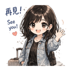 工作少女可愛貼圖