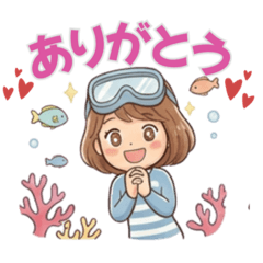 O-dango Diver loves Maldives
