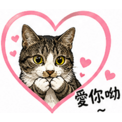 可可白底虎斑貓的療癒日常