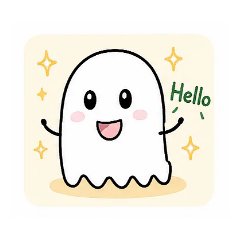 One day with the little ghost