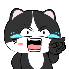 Baby Tuxedo Cat 11 : Effect stickers