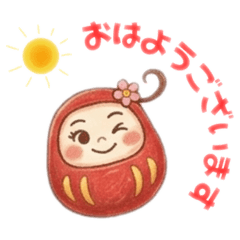 Everyday  Daruma-chan Basic Greetings