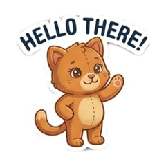 Harmless everyday cat