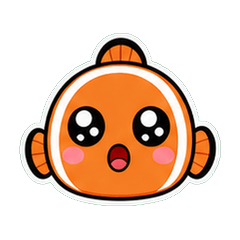 小丑魚麻糬臉 1☆