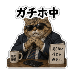 Daily Investor Cat Stickers