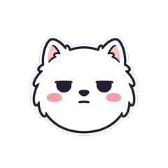 薩摩耶犬 犬 顏微妙 1◎