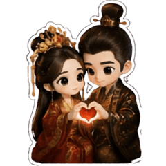 BigSticker:AncientCouple-1st Anniversary