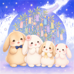 Rabbit Family Tanabata