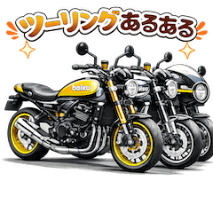 Biker Greeting Stickers