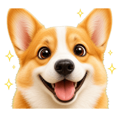 Big Face No Text Reactions Corgi