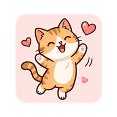 Happy Kitty Chat Stickers