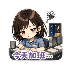 流水線少女貼圖