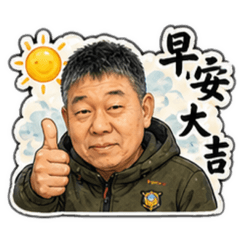 帥氣爸爸★安★日常用貼圖(1)