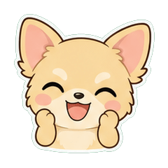 吉娃娃犬麻糬臉 1★