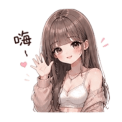 紫色甜女孩