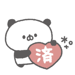 cute ribbon panda sticker #8