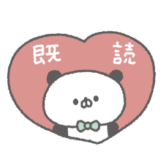 cute ribbon panda sticker #9