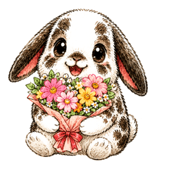 My Lovely Pet 2 rabbit Japanese greeting