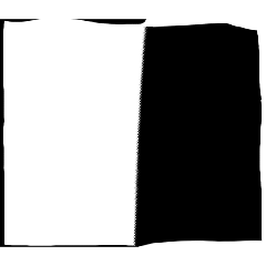 Black white white